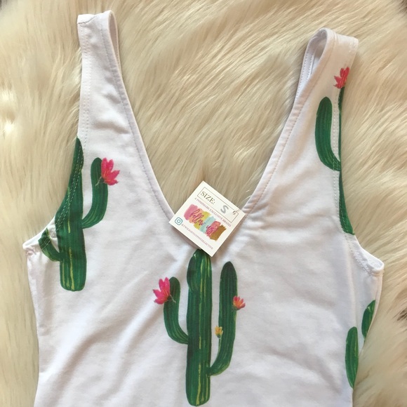 🌵Host Pick!🌵Cactus Print Bodysuit - Picture 5 of 8